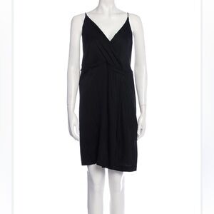LIKE NEW Diane Von Furstenberg Black Silk Mini Strappy Dress Size 6